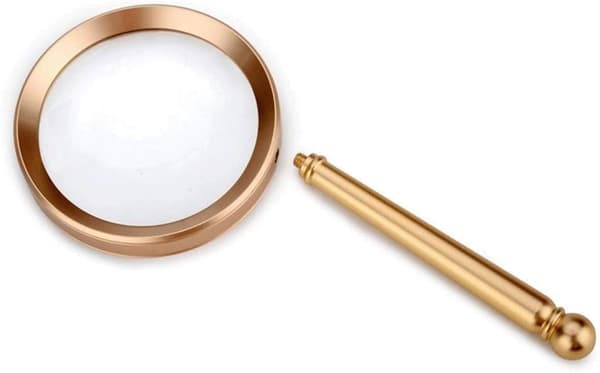 Høydefinisjons, bærbar lupe med doble linser for barn, studenter og eldre for å lese og identifisere sedler