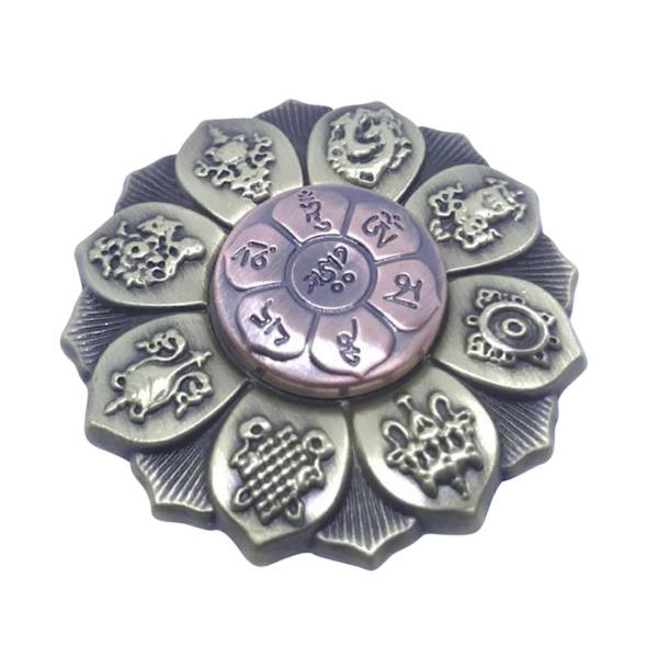 Populær Mini Metal Titanium Legering Fingerspids Buddhisme Modellering Tofarvet Dekompression Legetøj Trendy Artefakt[YJD] C