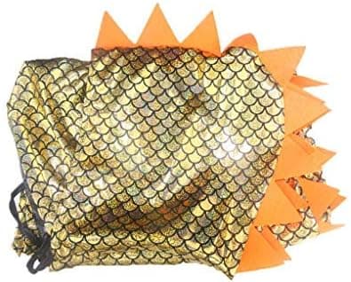 Dinosaurkostume kappe til børn og voksne Halloween udklædning Gold