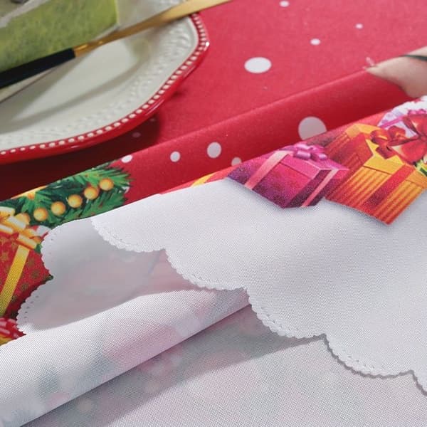Julduk - Tecknad design - Röd - Polyester - 150x180 cm (YJD)