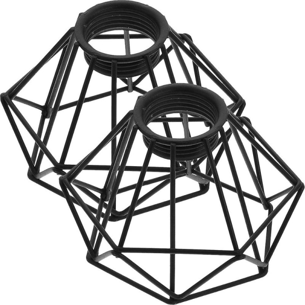 2st vintage tak diamantformad lampskärm industriell cover för vardagsrum Black