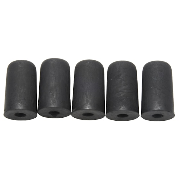 5 stk Cello Endpin Tip Beskytter Gummi Cello Hale Pin Etui Tip Cap Beskytter Ikke-Mat Til Cello St  (YJD) Black