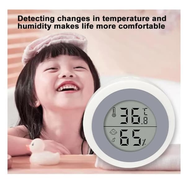 Indendørs termometer - Mini - Med højpræcisions digital sensor - Plast - Hvid [YJD][YJD]