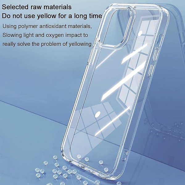 For Iphone 15 Totu Pc-04 Crystal Shield Series Tpu + Pc Telefonveske (YJD) Transparent 15 Plus