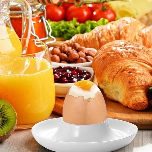 Stapelbar äggkopp - 6 delar, äggkoppshållare - För frukost. (YJD)
