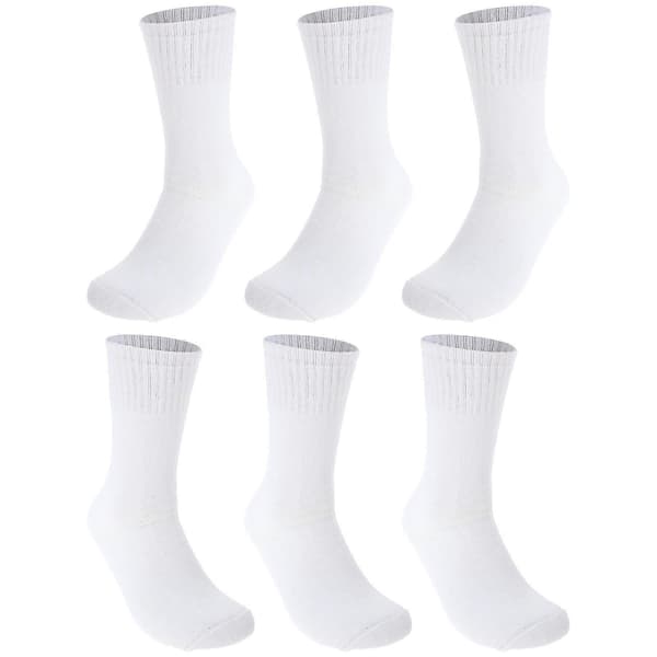 6 st Enfärgade Varma Strumpor Tjocka Bomullsstrumpor Sovstrumpor[YJD] White 35X9X0.5CM