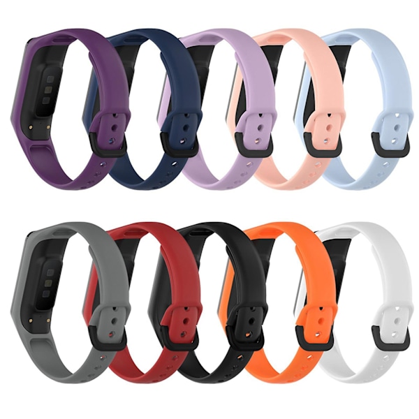 Blød TPU-rem til -Galaxy Fit2 SM R220 Smartwatch Håndledsrem Loop Armbånd (YJD) Black