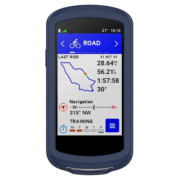 Garmin Edge 1040 Reptålig Mjuk Silikonfodral Cykeldator GPS Skyddande Skal (YJD) Blue Style A