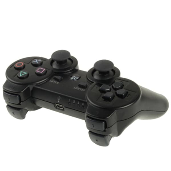 PS3 Trådløs Håndkontroller 2-pakning Kompatibel Svart[YJD]