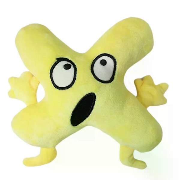 HaKeLai Ny BFDI Battle For Dream Island Plyschleksak Gosedjur Mjukt Djur X Siffror Blintz Block Markör Penna Häftapparat Pommes Frites Gåvor[YJD] X  18cm