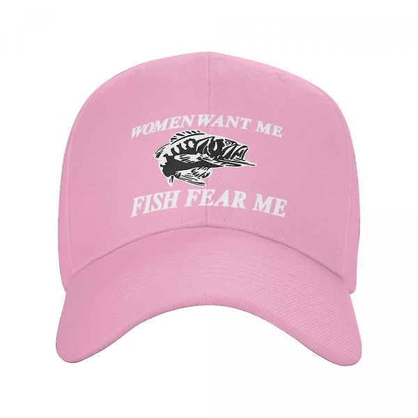 Punk kvinnor vill ha mig fisk frukta mig cap Män kvinnor Justerbar Fiske Fiskare Trucker Hatt Sport