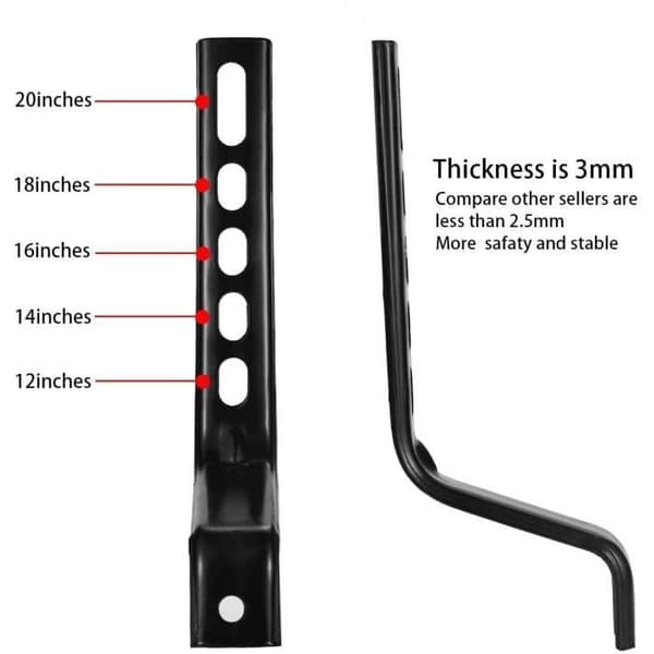 Støttehjul - Ikke specificeret - 12 tommer - Blå - Anti-slip - Universal (YJD)