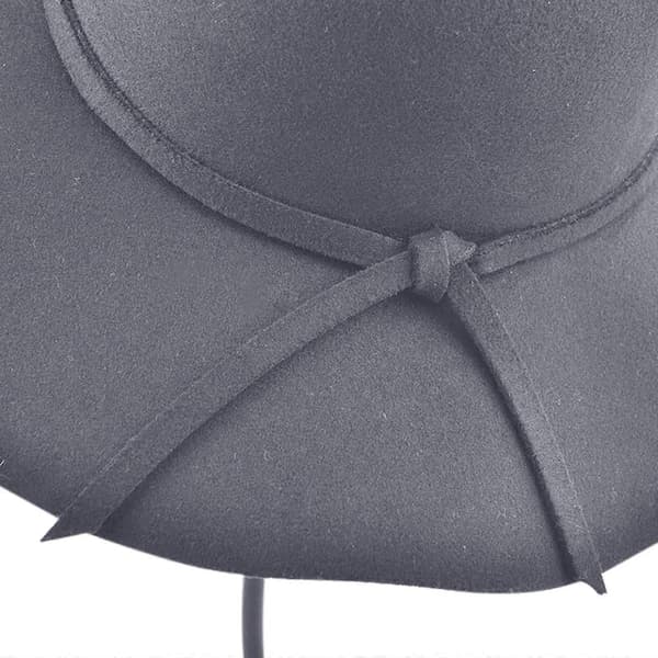 Brittisk Retro Ullkupolhatt, Bredbrättad Solhatt för Kvinnor – Kompatibel med Fedora & Floppy Stilar[YJD] Grey B