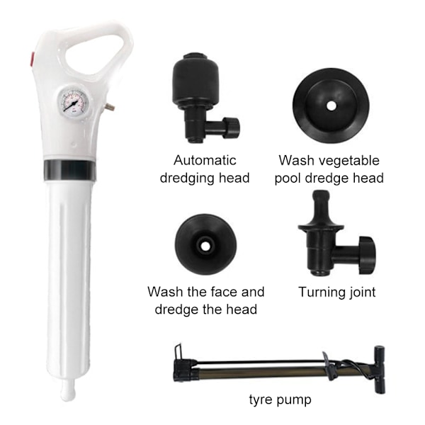 Kraftig Elektrisk Toalett-Plunger - Fjerner Tette Rør Raskt - For Kjøkken &amp; Bad Stil 1 Style 1