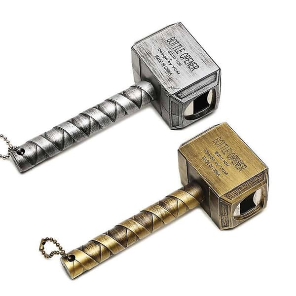 1 kpl Olutpullonavaajat Thorin vasaran muotoinen olutkahva Pullonavaaja Olut [YJD] Silver 16.5*7*5cm