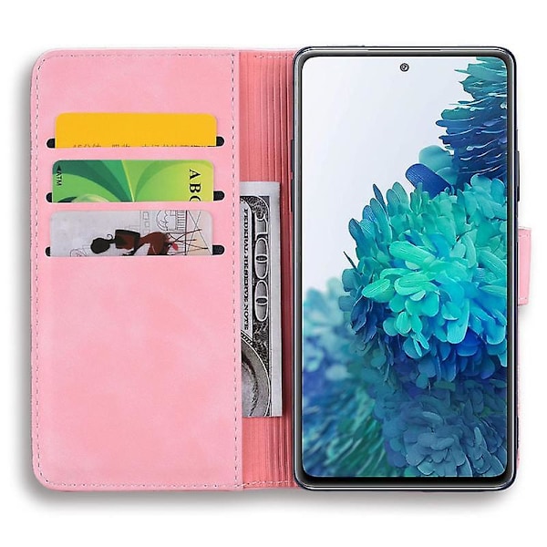 Wallet Case til Samsung Galaxy S20 FE Premium PU Læder Flip Cover Mandala[HK] Pink
