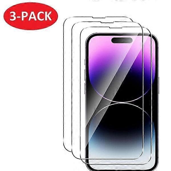 Kompatibel med iPhone 14 PLUS Skärmskydd i härdat glas - 3-PACK[YJD]