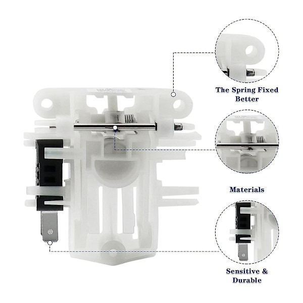 DW80F600UTS DW80J3020US Dørlås, DD81-02132A DD81-01629A Opvaskemaskine Dørlås til Opvaskemaskine Dør (YJD) White