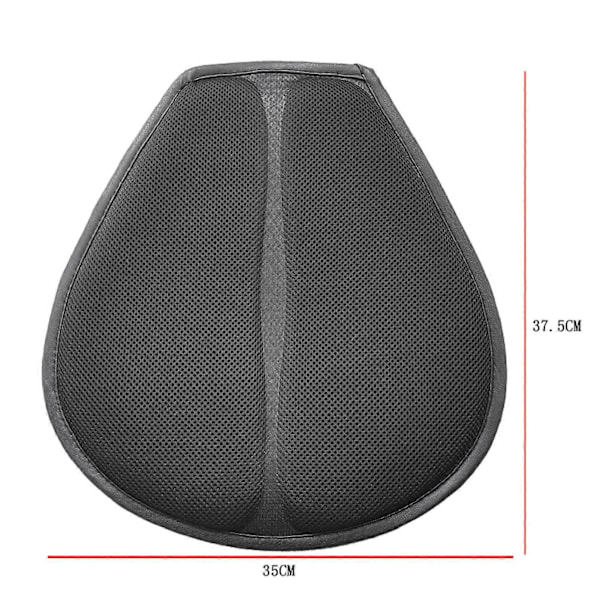 Sadel Gel Sittdyna: Femlagers Kylande Mesh för Motorcykel[YJD]