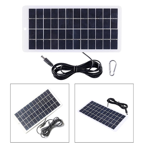 10W USB solpanel, 12V højtydende polysiliciummodul vandtæt solcelleoplader med solcelle til camping [YJD]