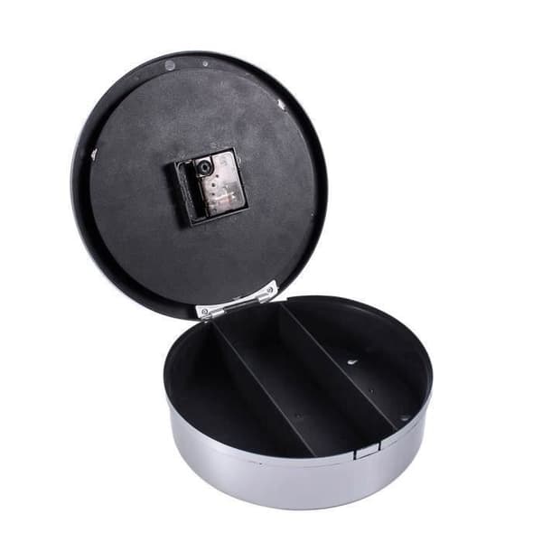 Dold kassaskåp - Hemsäkerhet - Väggklocka - Silver - ABS - 25 * 7cm [YJD][YJD] money