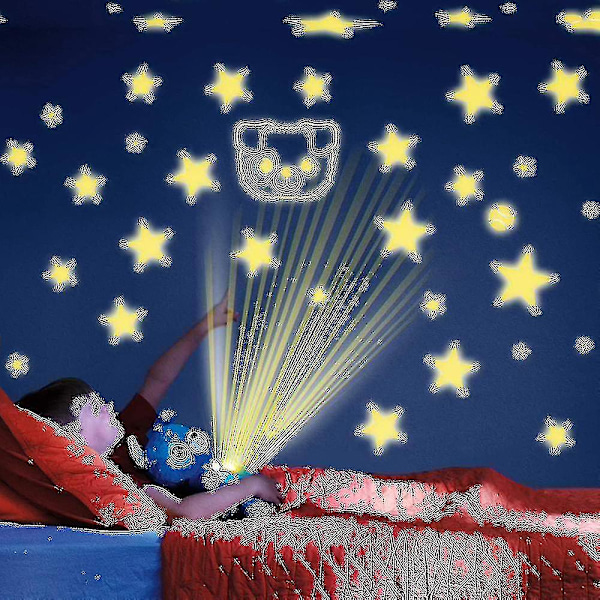 Star Belly Dream Lites Pluppdjur Nattlampa Lyser Upp Regnbåge Pluppdjur Led Djur Mjuk Plysch kk