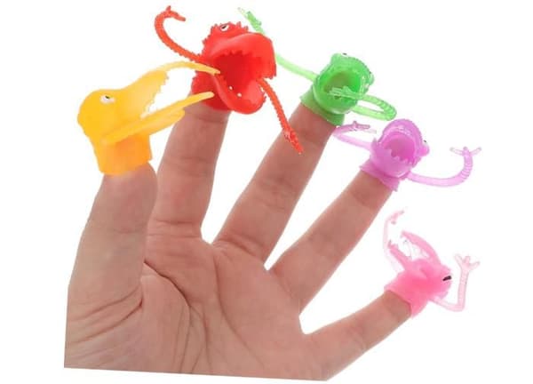 Søde dinosaur-fingerdukker, 5 stk., blødt fingerlegetøj til børn og voksne, til fødselsdags- og halloweenfester[YJD]