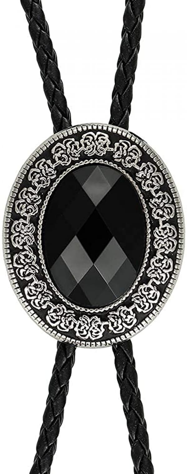 Håndlaget Western Cowboy Bolo Slips Svart[YJD]