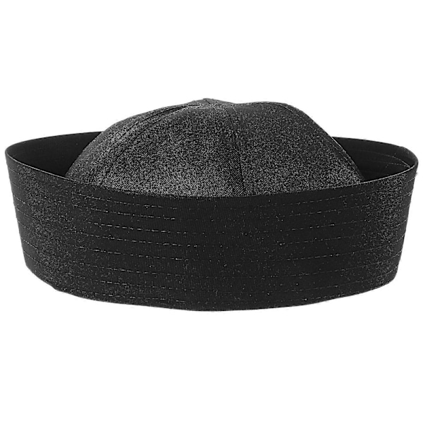 Sjömanshatt Kostymfest Cosplay Hatt Rekvisita Kostym Uppträdande Kapten Hatt Tillbehör[HK] 21X6CM Black