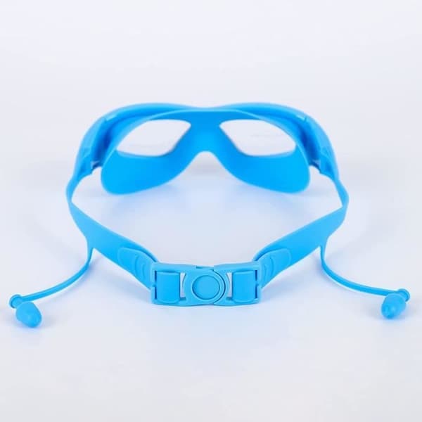 Svømmebriller - Anti-dugg - UV-beskyttelse - Ørepropper - Ergonomisk passform - BLÅ (YJD)