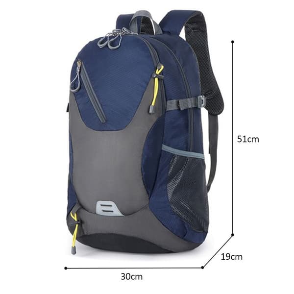 Vandrerygsæk - Unisex - 29L - Polyester - Mørkeblå - Multifunktionel (YJD)