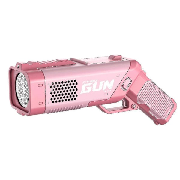 Tilbud 50% rabat på boblepistol, automatisk boblemaskine med 3 bobleopløsninger, 10-huls bobleblæserlegetøj med lys og lyd til børn og voksne G[HK] Pink