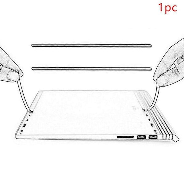 1 stk. Sklisikker stripe for Microsoft Surface Book 3 Gummiføtter Bunn Erstatning [HK] Silver