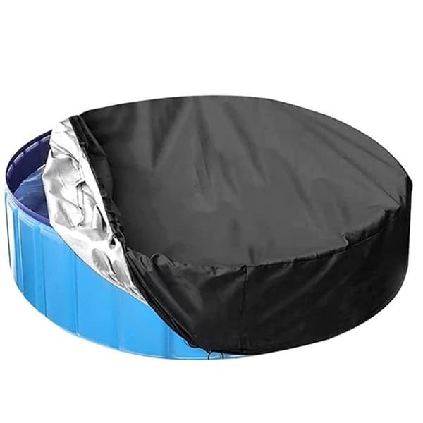 Rundt deksel til hundejacuzzi - UV-beskyttelse - Svart [YJD][YJD] Black