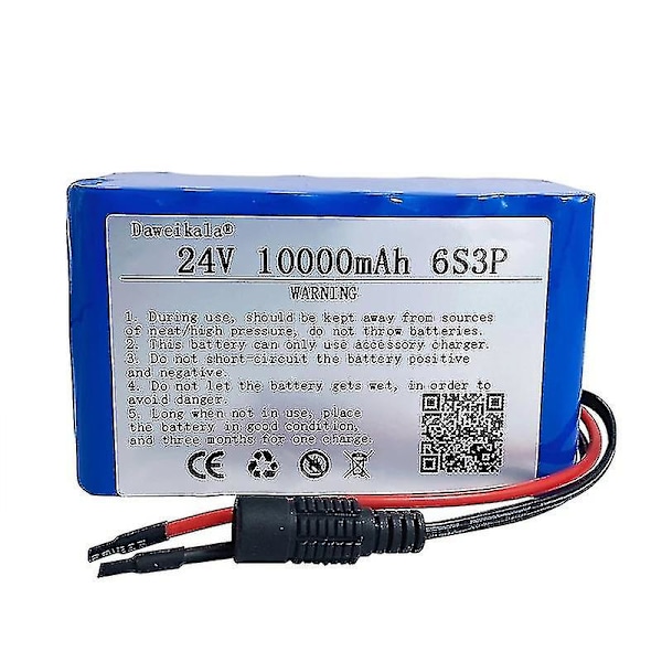 24V 6S3P 18650 Li-ioniakku, 24V 10000mAh sähköpyörä, mopo/sähkö/li-ioniakku