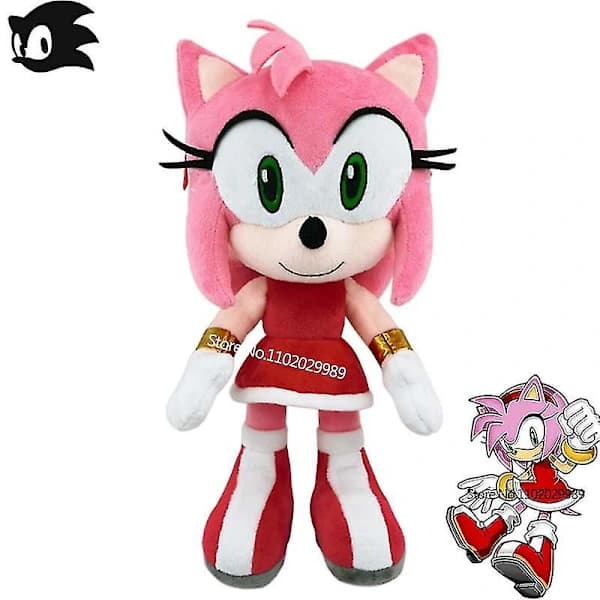 Sonic Amy Rose Plyschleksak 20cm - Vacker Sonic Karaktärsfigur[YJD]