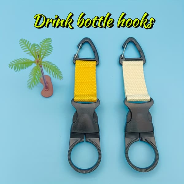 Fritid utomhus, utomhussport, handsfree bärbar dryckesflaskspänne, parstil, 2-pack[YJD] Black + White