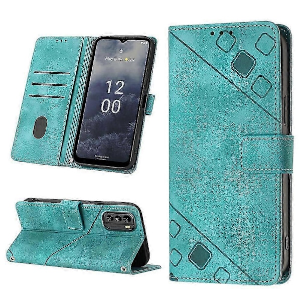 Etui til Nokia G60 5g Deksel Flip Magnetisk Lær Lommebok Kortholder Kompatibel med Nokia G60 5g Etui[HK] Green
