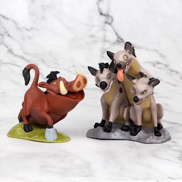 9 stk./sæt Løvernes Konge Simba Nala Timon Model Figur PVC Actionfigurer Klassiske Legetøj Bedste Julegaver kk