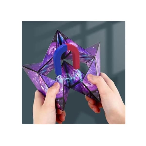 Magisk terning, magnetisk terning, 3D Infinity Cube-legetøj til børn, kreativ transformerende terningpuslespil, hjernetræningsspil[YJD]