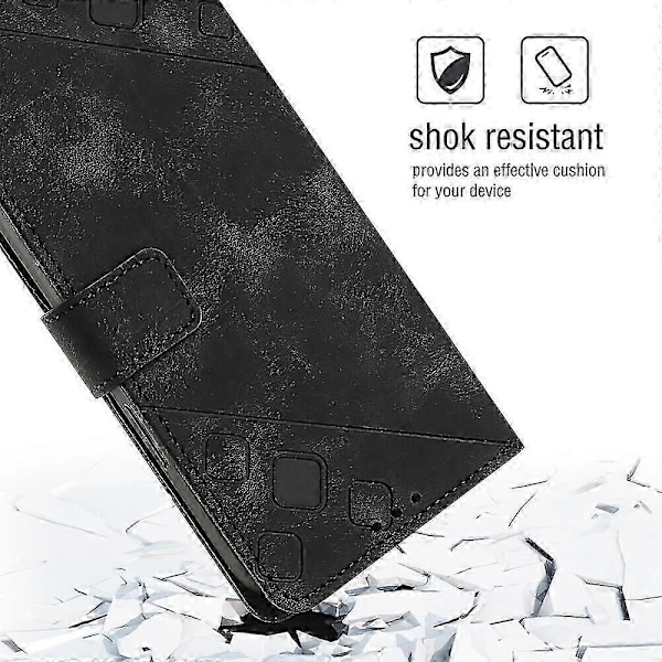 Fodral för Nokia G60 5g Skydd Flip Magnetiskt Läder Plånbok Korthållare Kompatibel med Nokia G60 5g Fodral[HK] Black