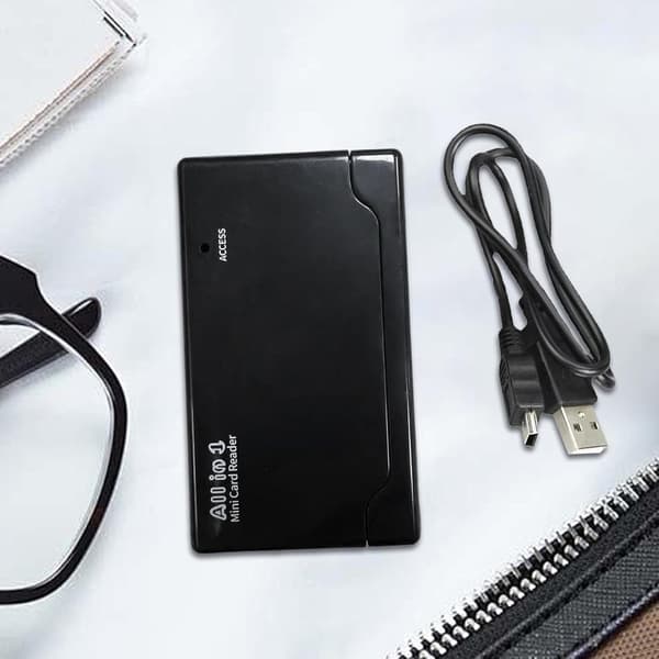 Kortlæser, computeradapter, USB-design med seks pladser, højhastighedsdataoverførsel, bærbar udvidelseshub, kamerafiltilbehør til flashdrev,[YJD]
