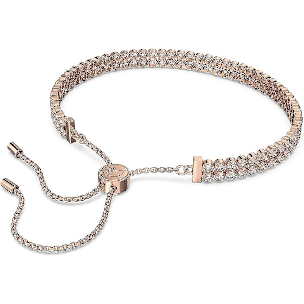 Subtil Armbånd Smykkekollektion, Klare Krystaller[HK] Rose Gold Tone Clear Crystals