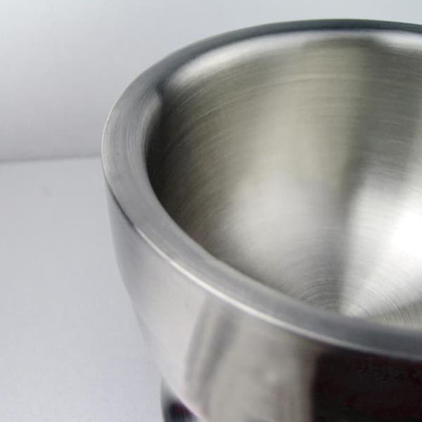 Morter Støder Pugging Potte Hvidløg Krydderi Kværn Apotek Urter Skål Mølle Kværn[YJD] Stainless 1pc