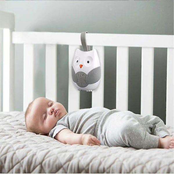 Baby Sleep Music Player Bærbar hvit støy maskin med hengende stropp [kk]