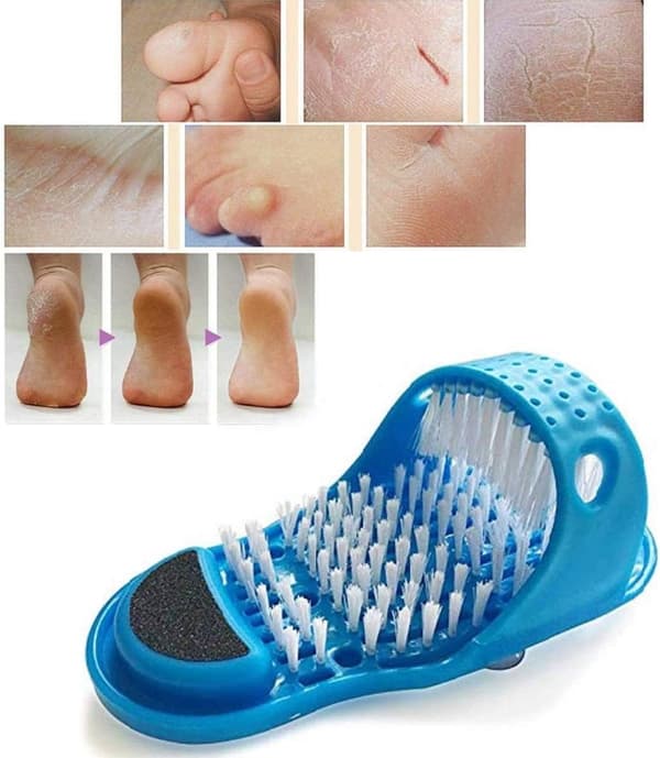 Fodskrubber med pimpsten - Brusefodmassager til eksfoliering af fødder[YJD]