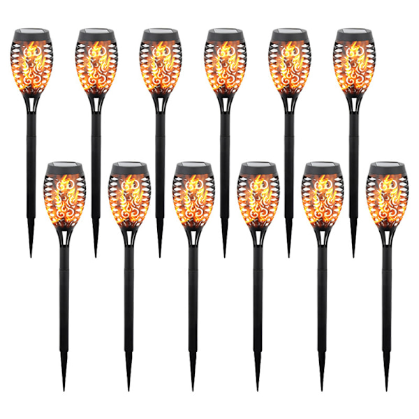 Flammsollampa 6-pack Ingen el perfekt för utomhusutrymmen[YJD] null none