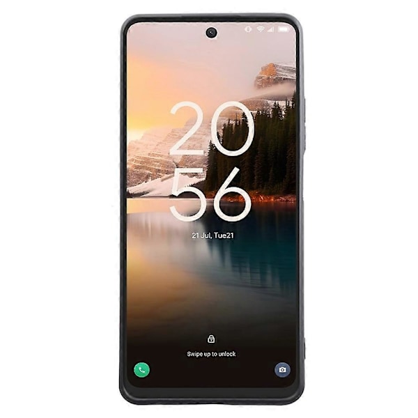 För TCL 40 Nxtpaper Skal Mjuk Matt Finish TPU Svart Mobilskal (Exakta Utskärningar för Linsen)[HK]