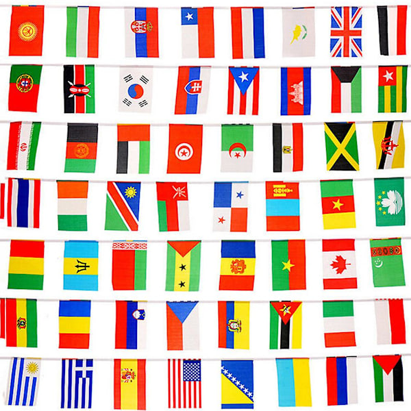 Internationell Världsländer Flagga Bar[YJD] Multi-color 1Pc