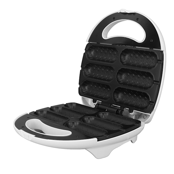 Våffelmajs hundmaskin 750W Non Stick Maskin Gör 6 Mini Majshundar Samtidigt 110V  (YJD)